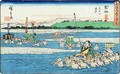 The further bank of the Oi River - Utagawa or Ando Hiroshige