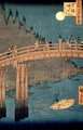 Kyoto bridge by moonlight from the series 100 Views of Famous Place in Edo - Utagawa or Ando Hiroshige