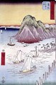 Boats on a Shore - Utagawa or Ando Hiroshige