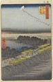 Nihon Embankment Yoshiwara No 100 from One Hundred Famous Views of Edo - Utagawa or Ando Hiroshige