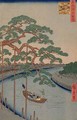 The Five Pines of the Konagi River from 100 views of Edo - Utagawa or Ando Hiroshige