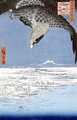 Eagle Over 100000 Acre Plain at Susaki Fukagawa Juman tsubo from the series 100 Views of Edo - Utagawa or Ando Hiroshige