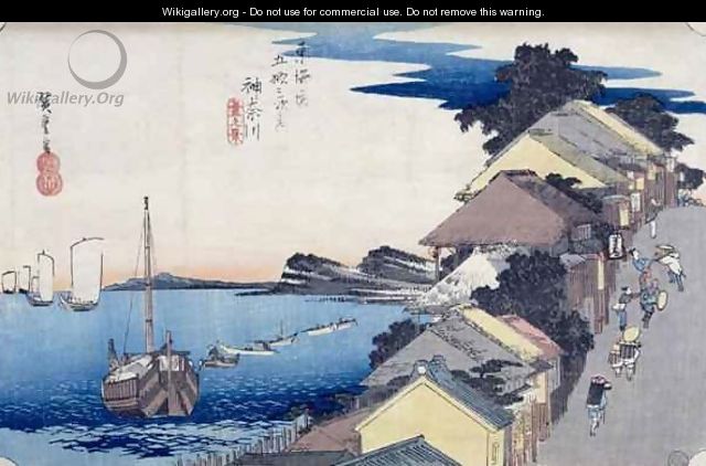 Kanagawa View of the Ridge from the series 53 Stations of the Tokaido - Utagawa or Ando Hiroshige