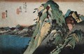 Hakone Lakeside Scene Station 11 - Utagawa or Ando Hiroshige
