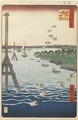 View of Shiba Coast No 108 from One Hundred Famous Views of Edo - Utagawa or Ando Hiroshige
