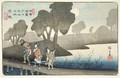 Miyanokoshi No 37 from the series 69 Stations of the Kisokaido - Utagawa or Ando Hiroshige
