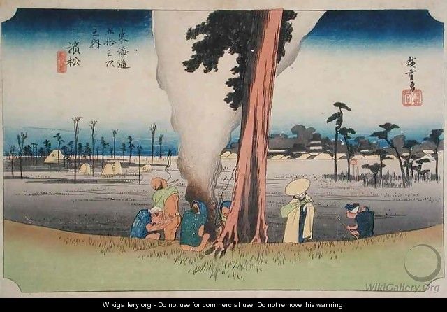 Hamamatsu from Fifty three Stations on the Tokaido Highway - Utagawa or Ando Hiroshige
