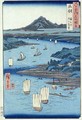 Magami River and Tsukiyama Dewa Province - Utagawa or Ando Hiroshige