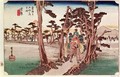 Fuji from Yoshiwara from 53 Stations of the Tokaido - Utagawa or Ando Hiroshige