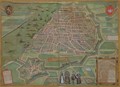 Map of Antwerp from Civitates Orbis Terrarum - (after) Hoefnagel, Joris