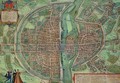 Map of Paris from Civitates Orbis Terrarum - (after) Hoefnagel, Joris