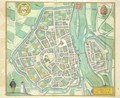 Map of Maastricht from Civitates Orbis Terrarum - (after) Hoefnagel, Joris