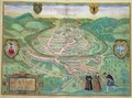 Map of Besancon from Civitates Orbis Terrarum - (after) Hoefnagel, Joris