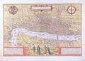 Map of London from Civitates Orbis Terrarum - (after) Hoefnagel, Joris