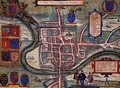 Map of Chester from Civitates Orbis Terrarum - (after) Hoefnagel, Joris