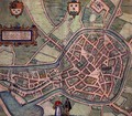 Map of Bergen op Zoom from Civitates Orbis Terrarum - (after) Hoefnagel, Joris