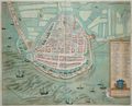 Plan of Enchunsen from Civitates Orbis Terrarum - (after) Hoefnagel, Joris