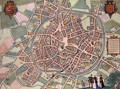 Map of Mechelen from Civitates Orbis Terrarum - (after) Hoefnagel, Joris