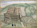 View of the Villa Farnese and the Gardens - (after) Hoefnagel, Joris