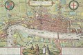 Map of London from Civitates Orbis Terrarum 2 - (after) Hoefnagel, Joris