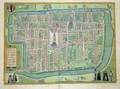 Map of Delft from Civitates Orbis Terrarum - (after) Hoefnagel, Joris