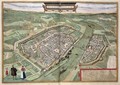 Map of Frankfurt from Civitates Orbis Terrarum - (after) Hoefnagel, Joris