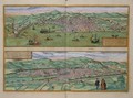 Map of Genoa and Florence from Civitates Orbis Terrarum - (after) Hoefnagel, Joris