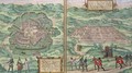 Map of Mexico and Cuzco from Civitates Orbis Terrarum - (after) Hoefnagel, Joris