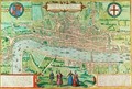 Map of London from Civitates Orbis Terrarum 4 - (after) Hoefnagel, Joris