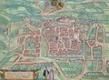 Map of Weimar from Civitates Orbis Terrarum - (after) Hoefnagel, Joris