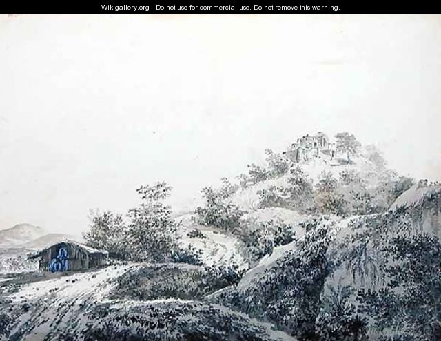 The Pass of Sicri Gully Sakrigali from Bengal Entering in the Province of Bahar - William Hodges