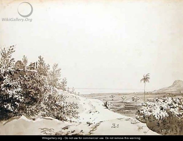 View from the Pass of Sakrigali Looking East Towards Bengal - William Hodges