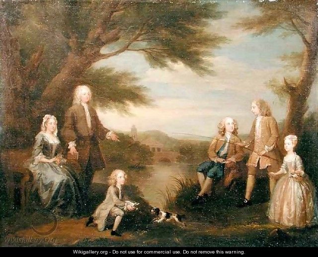 John and Elizabeth Jeffreys and their Children - William Hogarth