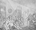 Scene in a Madhouse from A Rakes Progress - William Hogarth