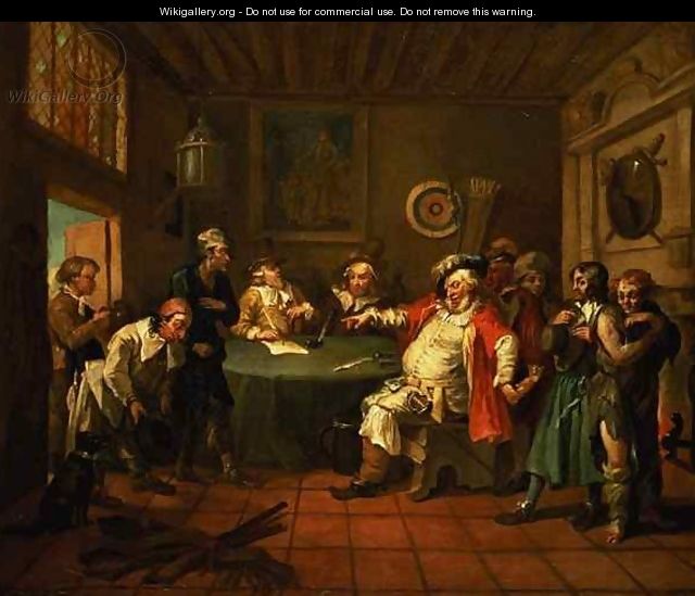 Falstaff Examining his Recruits from Henry IV by Shakespeare - William Hogarth