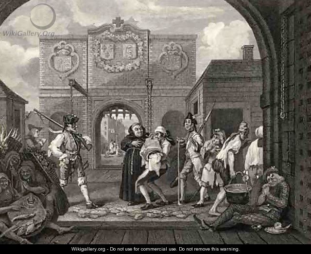The Gate of Calais or O The Roast Beef of Old England - William Hogarth