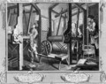 Industry and Idleness The Fellow Prentices at their Looms plate 1 - William Hogarth