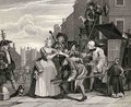 Arrested for Debt plate V from A Rakes Progress - William Hogarth