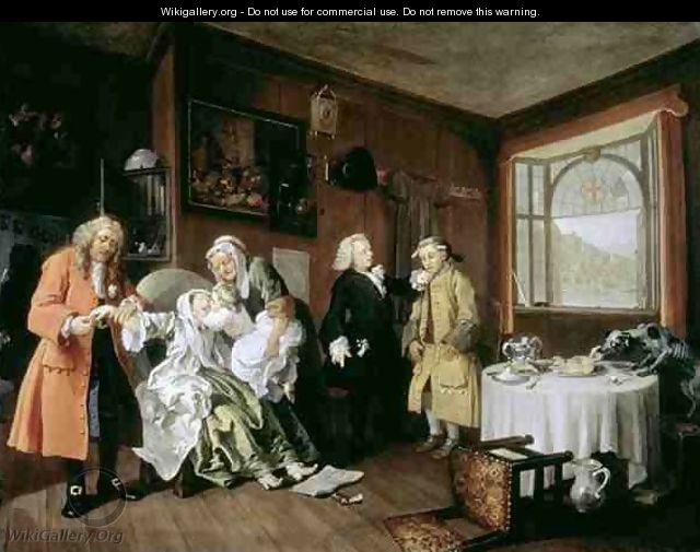 Marriage a la Mode VI The Ladys Death - William Hogarth