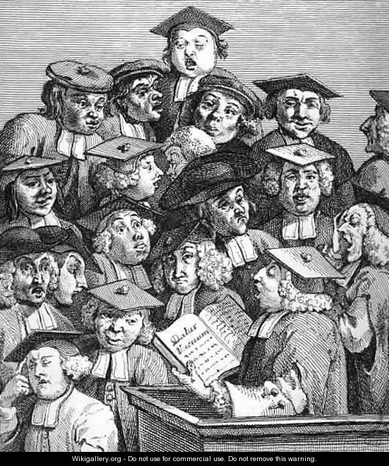 Scholars at a Lecture - William Hogarth