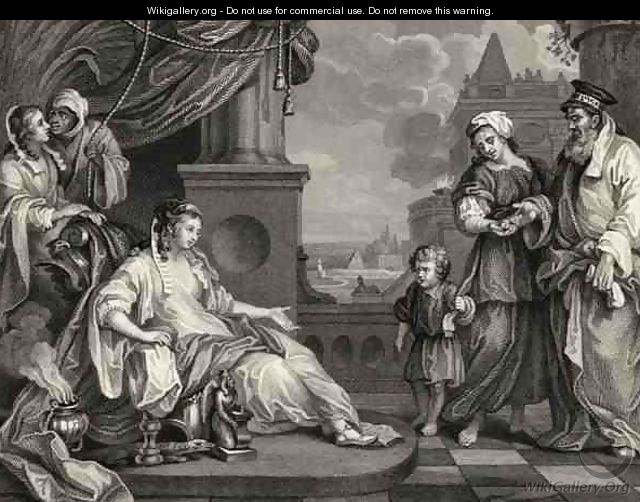 Moses before Pharaohs Daughter from The Works of William Hogarth - William Hogarth