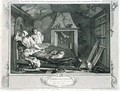 The Idle Prentice Returned from Sea and in a Garret with a Prostitute - William Hogarth