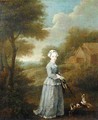 Miss Wood with her Dog - William Hogarth