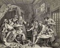 The Prison Scene plate VII from A Rakes Progress from The Works of William Hogarth - William Hogarth