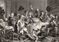 A Midnight Modern Conversation from The Works of William Hogarth - William Hogarth