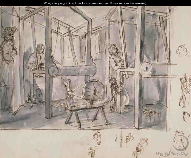 Wool manufacture - William Hogarth
