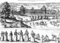 Elizabeth I s Procession Arriving at Nonesuch Palace and Illustrations of Social Hierarchy - Joris Hoefnagel