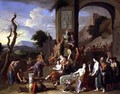 A sacrificial feast among ruins - Gerard Hoet