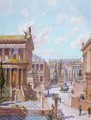 The Roman Forum of Antiquity - Theodor Josef Hubert Hoffbauer