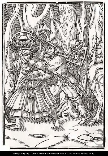 Death comes for the Robber - (after) Holbein the Younger, Hans